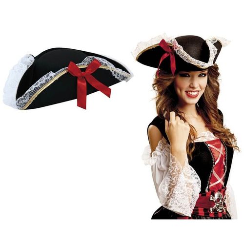 Chapeau Corsaire En Feutre Noir.