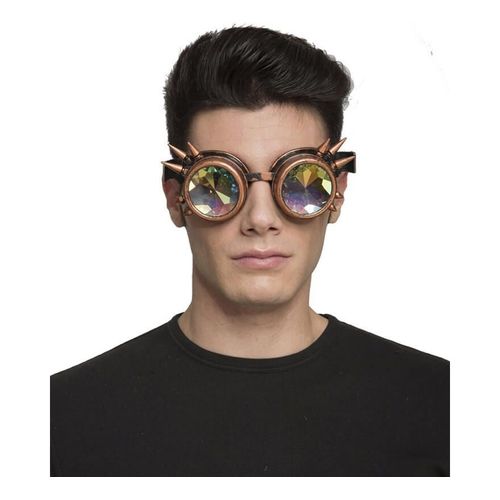 Lunettes De Steampunk Dorées Avec Des Pointes