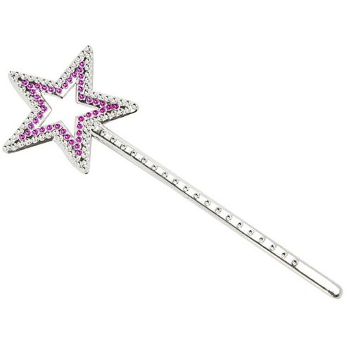 Petite Baguette Avec Étoile Rose De 23 Cm