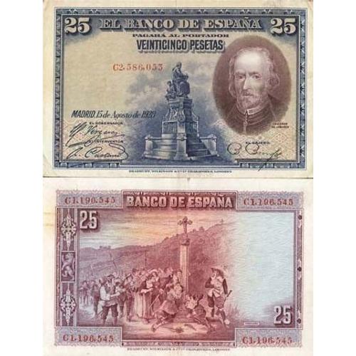 Billets Collection Espagne Pk N° 74 - 25 Pesetas