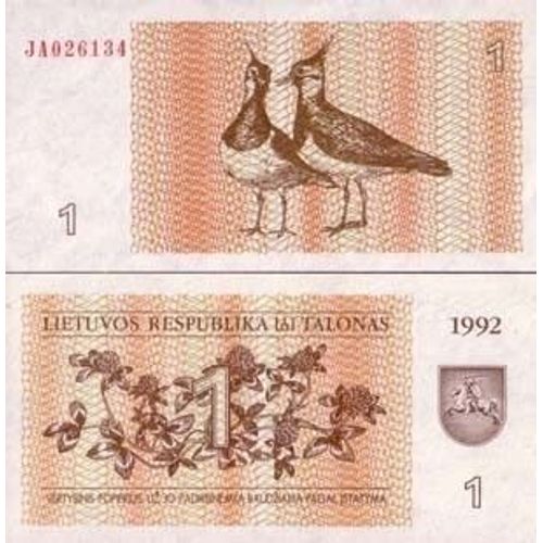 Billets Collection Lituanie Pk N° 39 - 1 Talonas