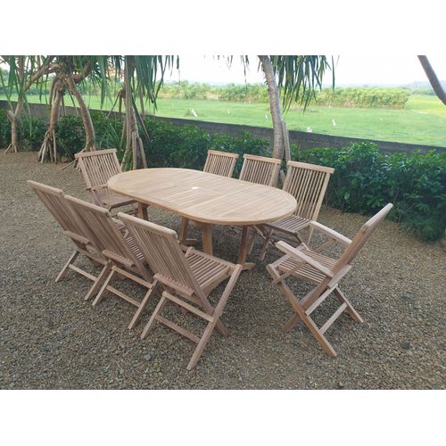 Ensemble De Jardin En Teck Premium Mainan 4 À 8 Places