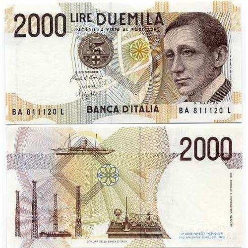 Billets Banque Italie Pk N° 115 - 2000 Lire