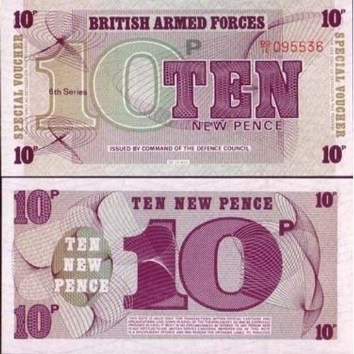 Billets Banque Gb Armee Pk N° 48 - 10 New Pence