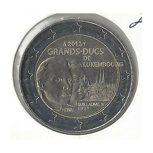 2 Euro Luxembourg 2012 - Grands Ducs Centenaire De La Mort De Guillaume Iv