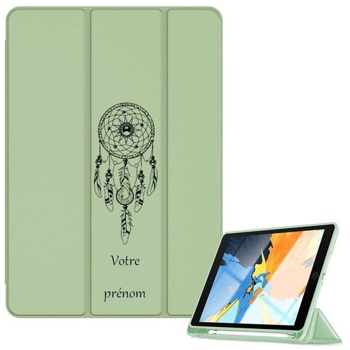 Housse Ipad 1 2 3 4 Vert Avec Motif Dreamcatcher Personnalisee