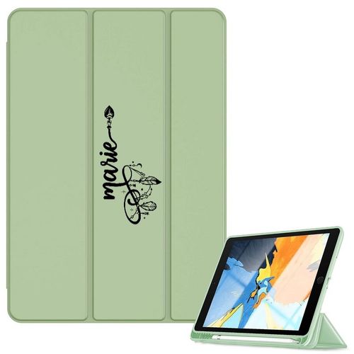 Housse Ipad 1 2 3 4 Vert Avec Votre Prenom Dreamcatcher Et Lune