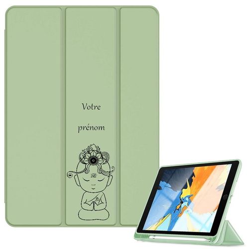 Housse Ipad Ipad Air 4 Air 5 Et 11 Pro Vert Avec Motif Bouddha Manga Personnalisee