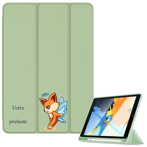 Housse Ipad Ipad Air 4 Air 5 Et 11 Pro Vert Avec Motif Fee Manga Personnalisee