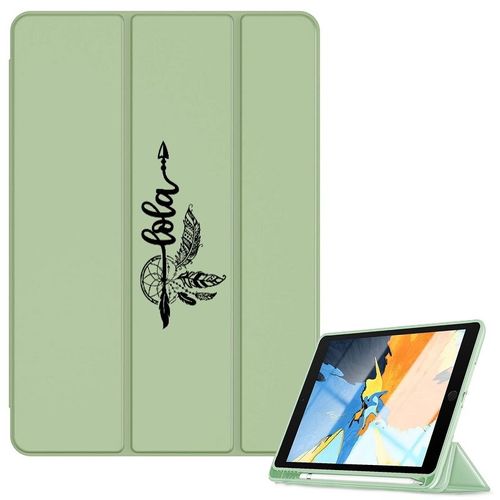 Housse Ipad Ipad Air 4 Air 5 Et 11 Pro Vert Avec Votre Prenom Dreamcatcher