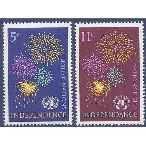 Timbre Collection Onu New-York N° Yvert Et Tellier 163/164 Neuf Sans Charnière