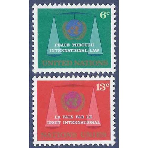 Timbre Collection Onu New-York N° Yvert Et Tellier 191/192 Neuf Sans Charnière