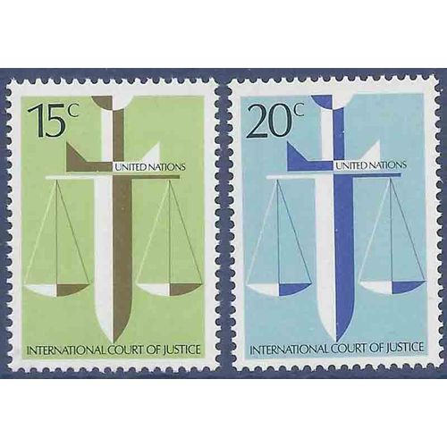 Timbre Collection Onu New-York N° Yvert Et Tellier 306/307 Neuf Sans Charnière