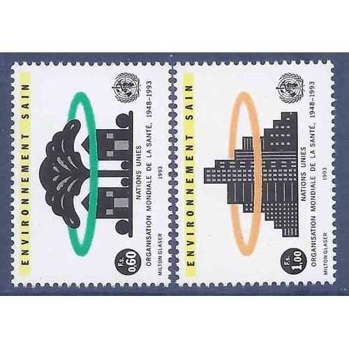 Timbre Collection Onu Genève N° Yvert Et Tellier 247/248 Neuf Sans Charnière