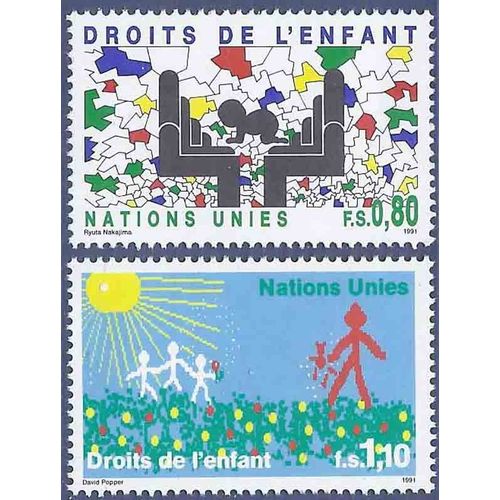 Timbre Collection Onu Genève N° Yvert Et Tellier 210/211 Neuf Sans Charnière
