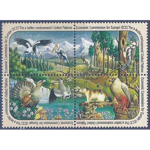 Timbre Collection Onu New-York N° Yvert Et Tellier 584/587 Neuf Sans Charnière