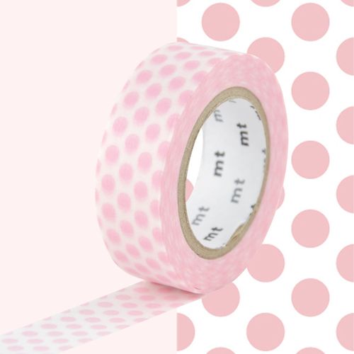 Masking Tape Mt Pois Rose Clair - Dot Strawberry Milk