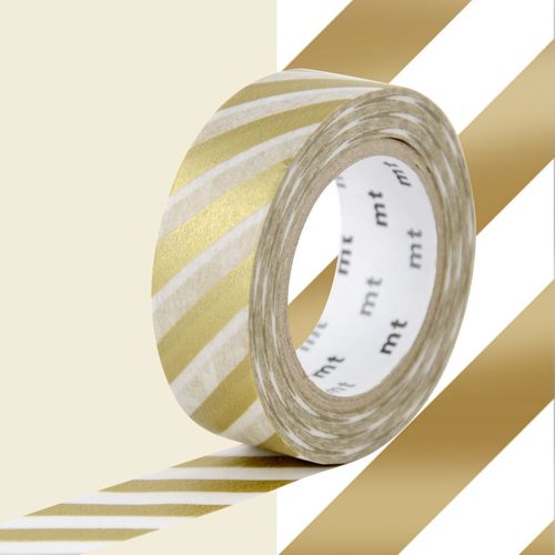 Masking Tape Mt Rayures Or - Stripe Gold