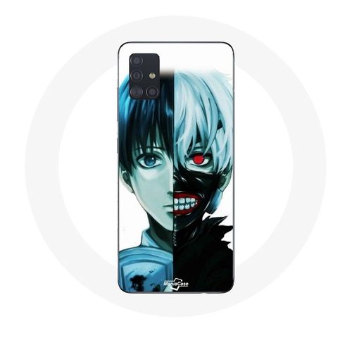 Coque Samsung Galaxy A51 Tokyo Ghoul Visage Moitié