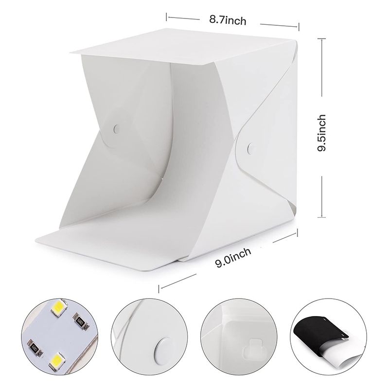Mini bote  lumire pliable pour Studio Photo lumire LED K... - 2