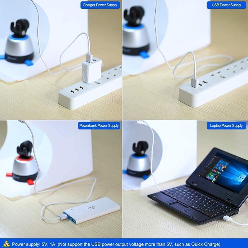 Mini bote  lumire pliable pour Studio Photo lumire LED K... - 4