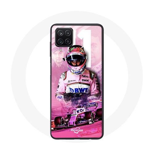 Coque Samsung Galaxy A12 Formule 1 Sergio Pérez Pilote De F1 Rose