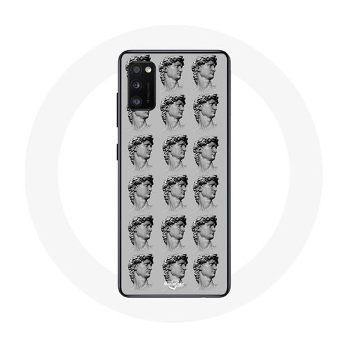 Coque Samsung Galaxy A41 Statue Fond Gris