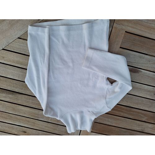 Pull 5 Ans Blanc Col Roulé