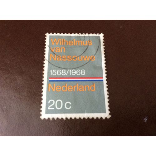 1 Timbre Oblitéré  Des Pays-Bas, Année 1968.
