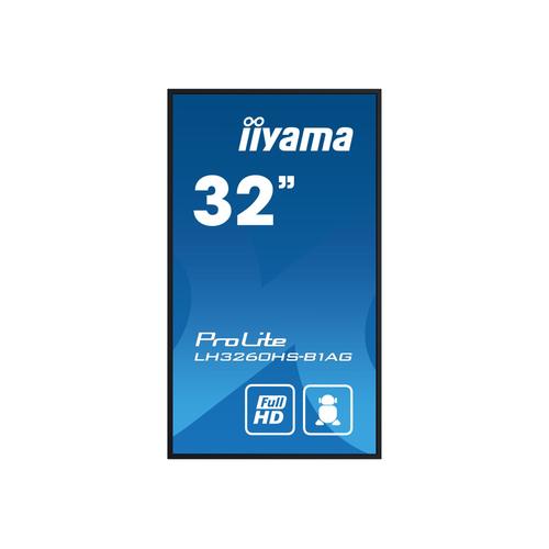 iiyama ProLite LH3260HS-B1AG - Classe de diagonale 32" (31.5" visualisable) écran LCD rétro-éclairé par LED - signalisation numérique - avec lecteur multimédia SoC intégré - 1080p 1920 x 1080 -...