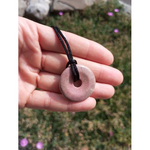 Pendentif En Rhodonite