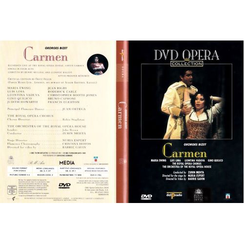 Carmen Georges Bizet / Dvd Opera /Del Prado/ The Orchestra Of The Royal Opera House