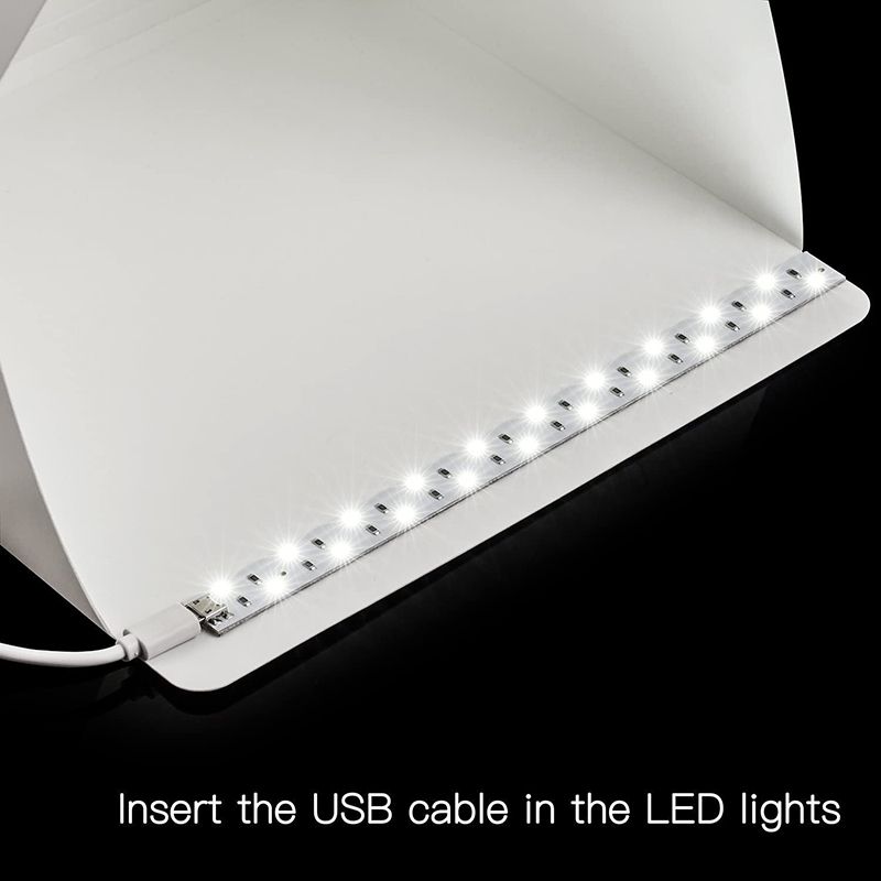 Mini bote  lumire pliable pour Studio Photo lumire LED K... - 6