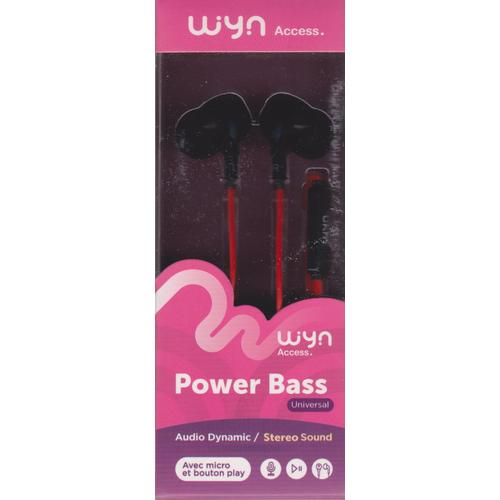 Kit Pieton Universel Intra Auriculaire Powerbass Rouge