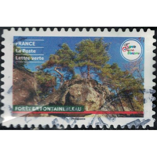 France 2021 Oblitéré Used Terre De Tourisme Sites Naturels Forêt De Fontainebleau Su