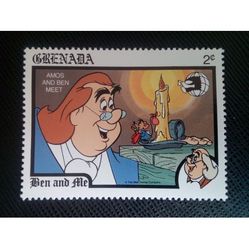 Timbre Grenada Yt 1842 Ben Et Moi - Rencontre De Benjamin Franklin Et Amos 1989 (140206)