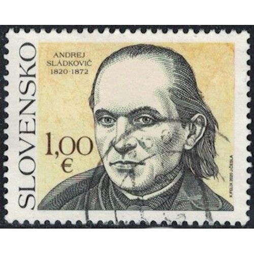 Slovaquie 2020 Oblitéré Used Andrej Sladkovic Poète Y&t Sk 793 Su