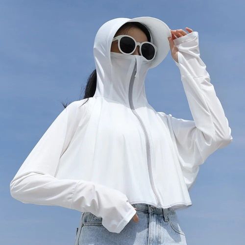 Veste À Capuche À Manches Longues Pour Femme,Veste Fine,Chemise Respirante,Protection Uv,Vêtements Ice Injclothing,Protection Solaire,Document Solide,Été,Upf50 +