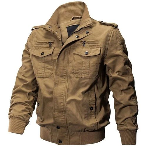 Veste En Coton Léger Pour Homme,Veste De Tête,Manteau Coupe-Vent,Multi-Poches,Fermeture Éclair Avant,Chamarras Para Zones Bre