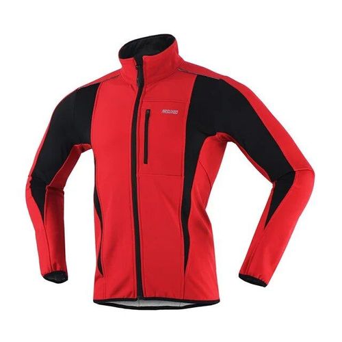 Veste De Cyclisme En Polaire Thermique Pour Homme,Tenue De Vélo En Jersey,Coupe-Vent,Imperméable,Manteau Softshell Réfléchissant,Pour Vtt,Hiver
