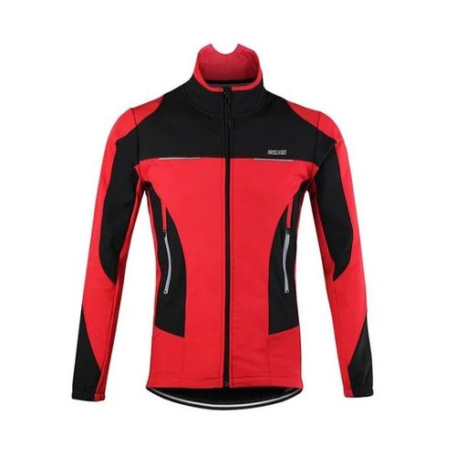 Veste De Cyclisme Thermique En Polaire Pour Homme,Coupe-Vent Imperméable,Manteau De Vtt,Maillot De Vélo,Vêtements De Vélo,Échauffement Réfléchissant