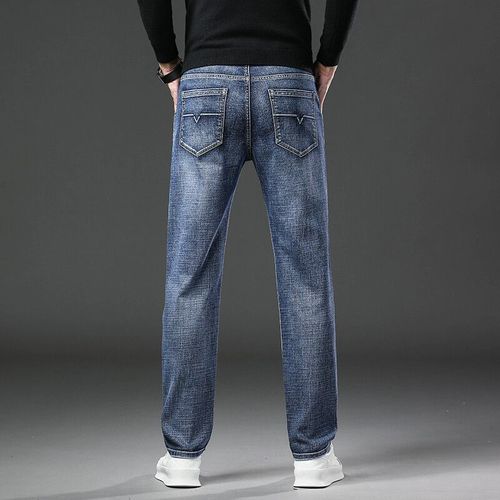 Jeans Droits Baggy Doux Pour Hommes,Vêtements En Denim Pour Hommes,Décontracté,Marque D'affaires,Mode Printemps,Fjgy,2024