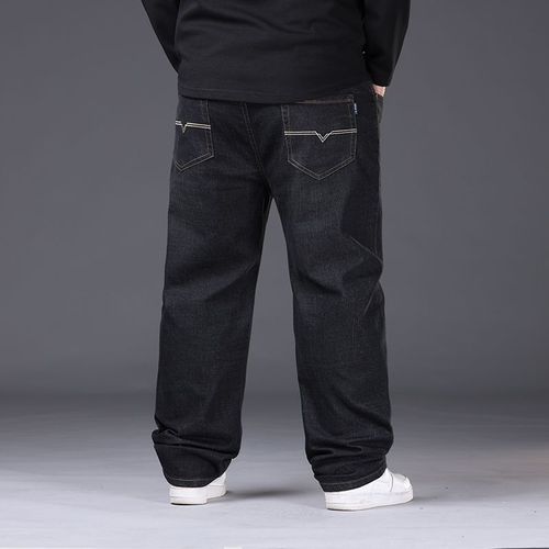 Jean Denim Artificiel Astique Pour Homme,Pantalon Droit Et Long,Mode Décontractée,Affaires,Grande Taille,5xl,6xl,7xl,48,50,300kg