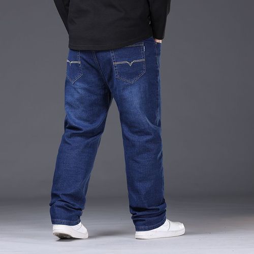 Jean Denim Artificiel Astique Pour Homme,Pantalon Droit Et Long,Mode Décontractée,Affaires,Grande Taille,5xl,6xl,7xl,48,50,300kg
