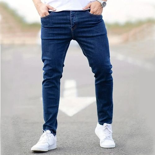 Jean Slim En Denim Blanc Pour Homme,Pantalon Slim,Noir Et Bleu,Vêtement De Marque,Taille 27-36