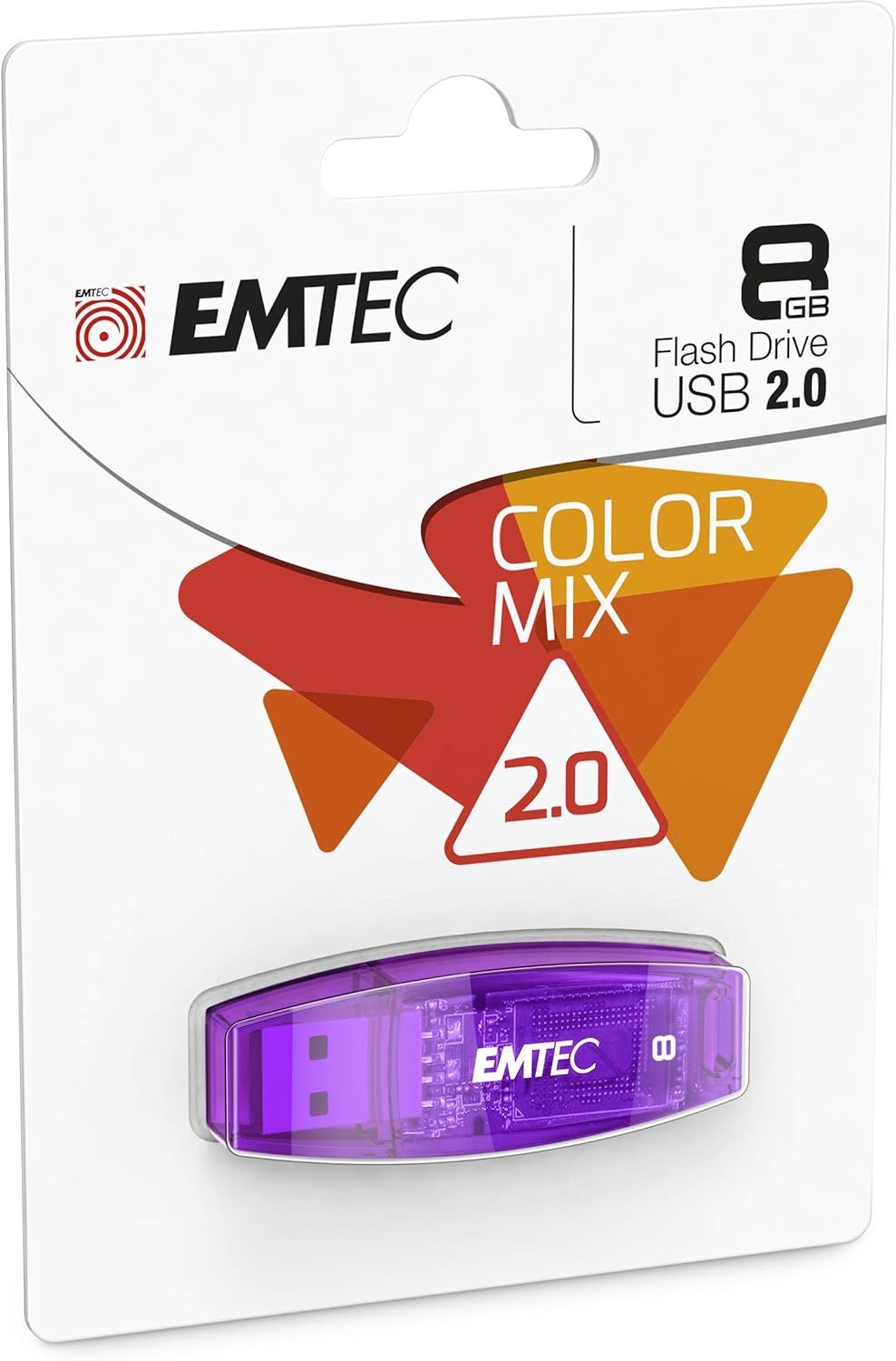 Cl USB - 2.0 - Srie Runners - C410 Color Mix - 8 Go - Tran... - 5