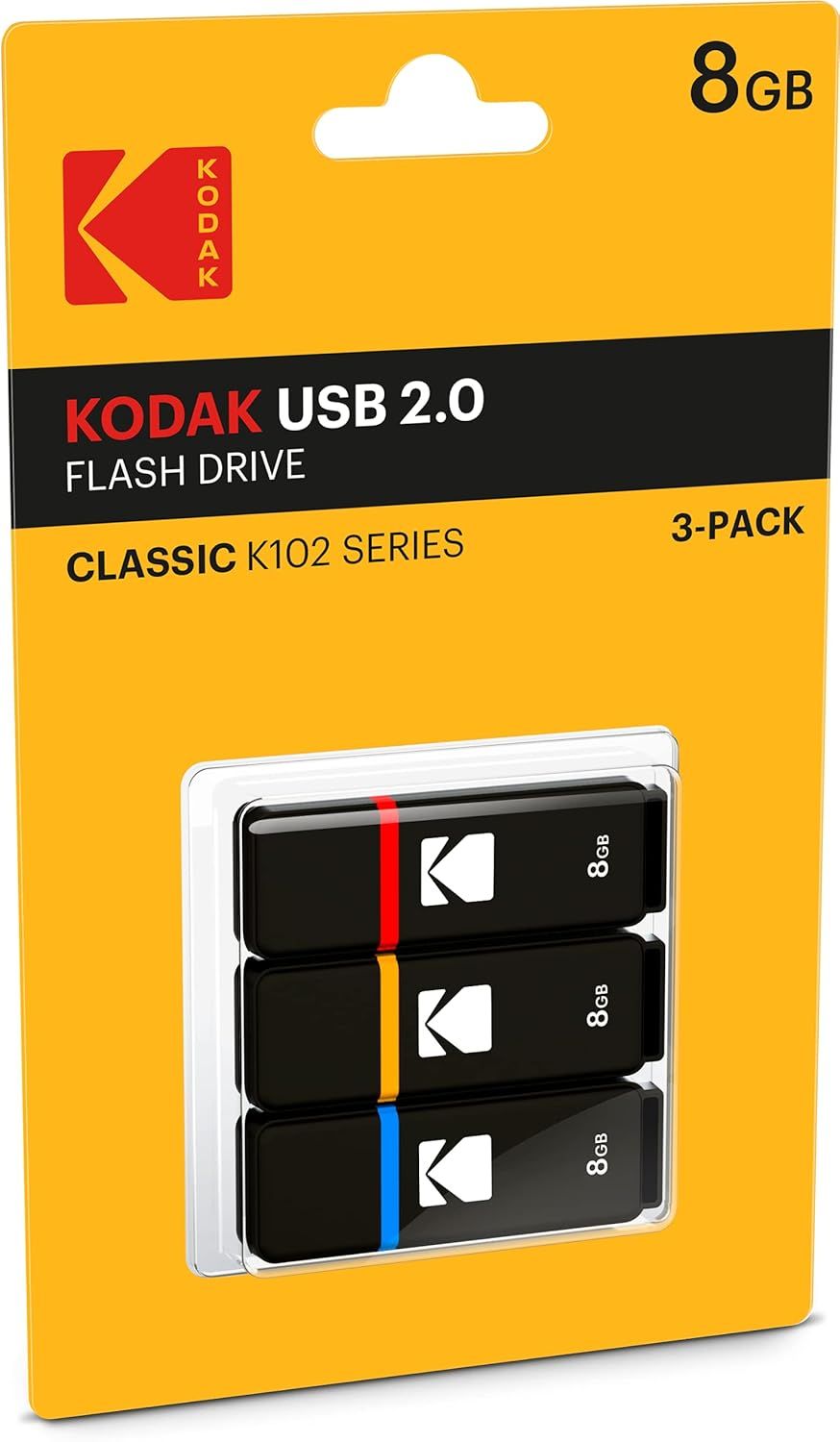 Lot de 3 Cls USB 8Go Classic K102 Series - Clef USB Compati...