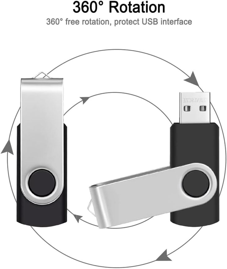 Cl USB 2.0 2 Go Lot de 10 Disque Flash USB Pivotante Cles U... - 2