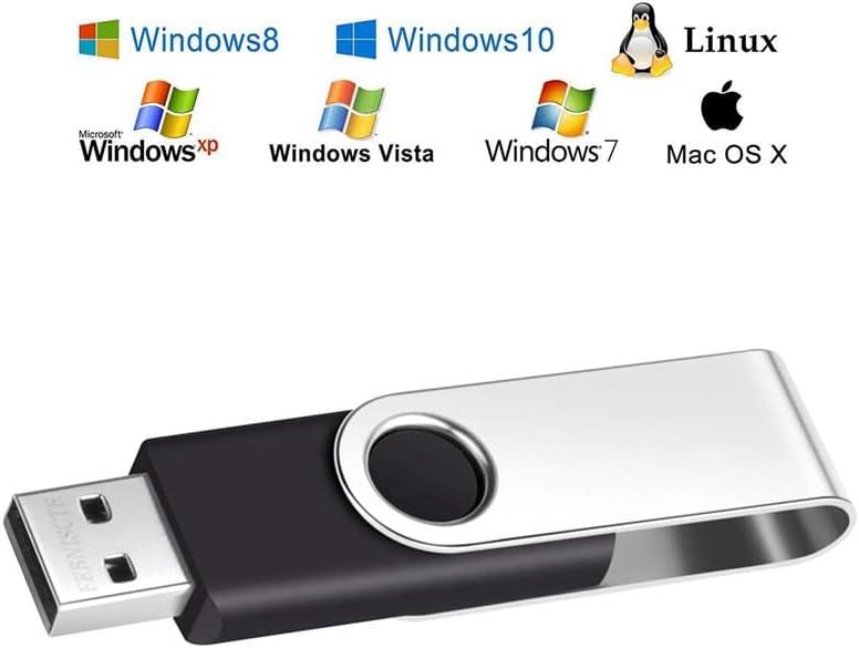 Cl USB 2.0 2 Go Lot de 10 Disque Flash USB Pivotante Cles U... - 6
