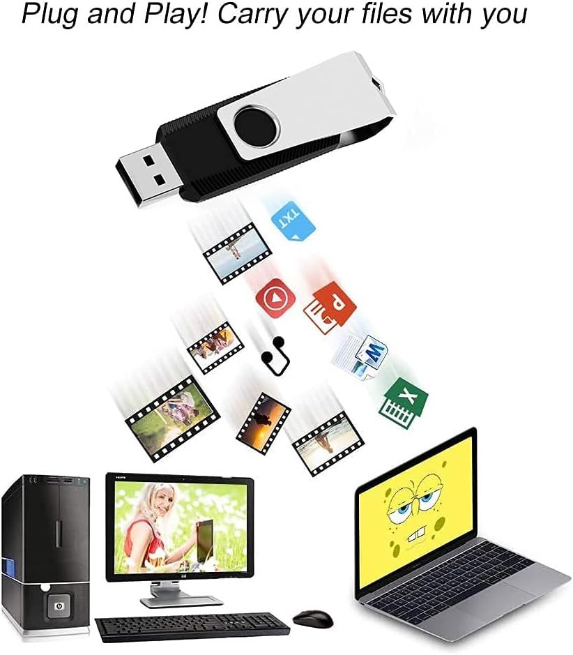 Cle USB 8 Go, Lot de 10 Cls USB 8 Go 2.0, Cle USB 8 Go Stoc... - 3